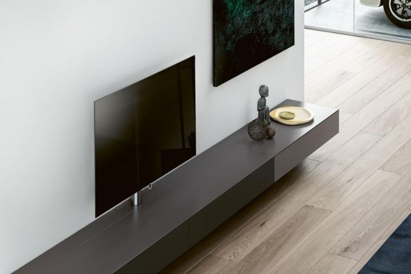 Afbeelding met zwevende tv meubel
