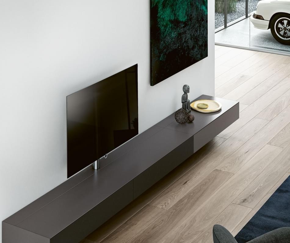Afbeelding met zwevende tv meubel